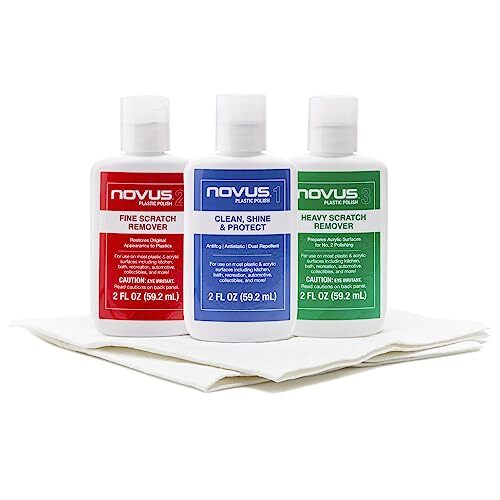 NOVUS PK1-2 Plastic Clean and Shine, Fine Scratch Remover and Heavy-scratch NOVUS PK1-2 Plastic Clean and Shine, Fine Scratch Remover and Heavy-scratch