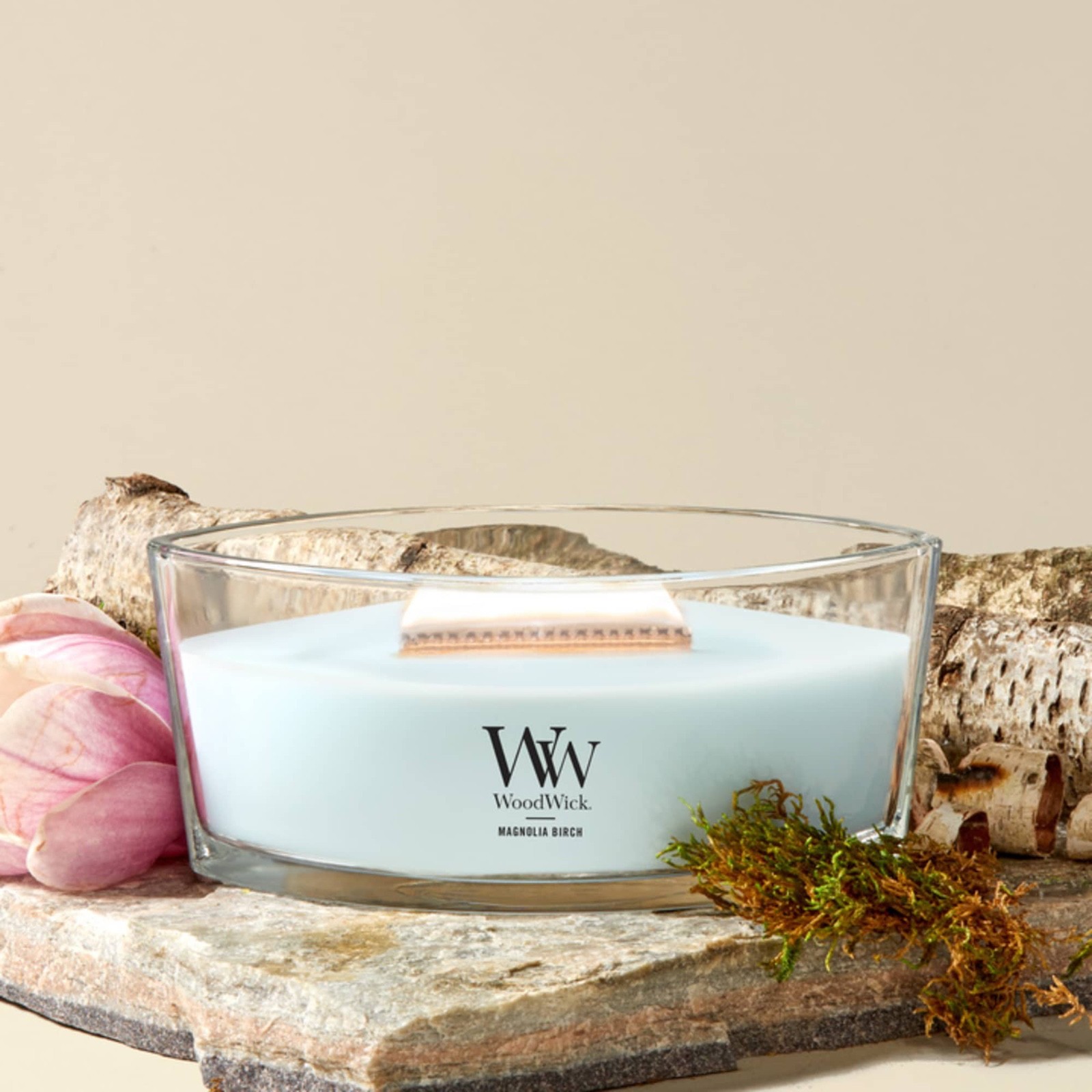 Woodwick  Trilogy Candle 16 oz Magnolia BRAND NEW