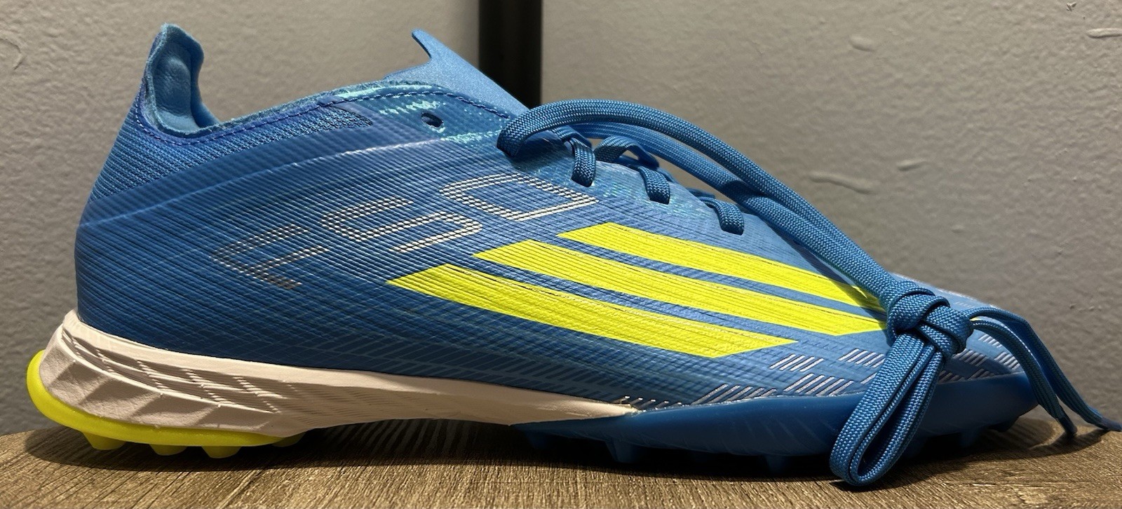 Adidas F50 Pro Turf Soccer Shoes Cleats Light Blue/Yellow JR8942 Men's Size 10 Adidas F50 Pro Turf Soccer Shoes Cleats Light Blue/Yellow JR8942 Men's Size 10