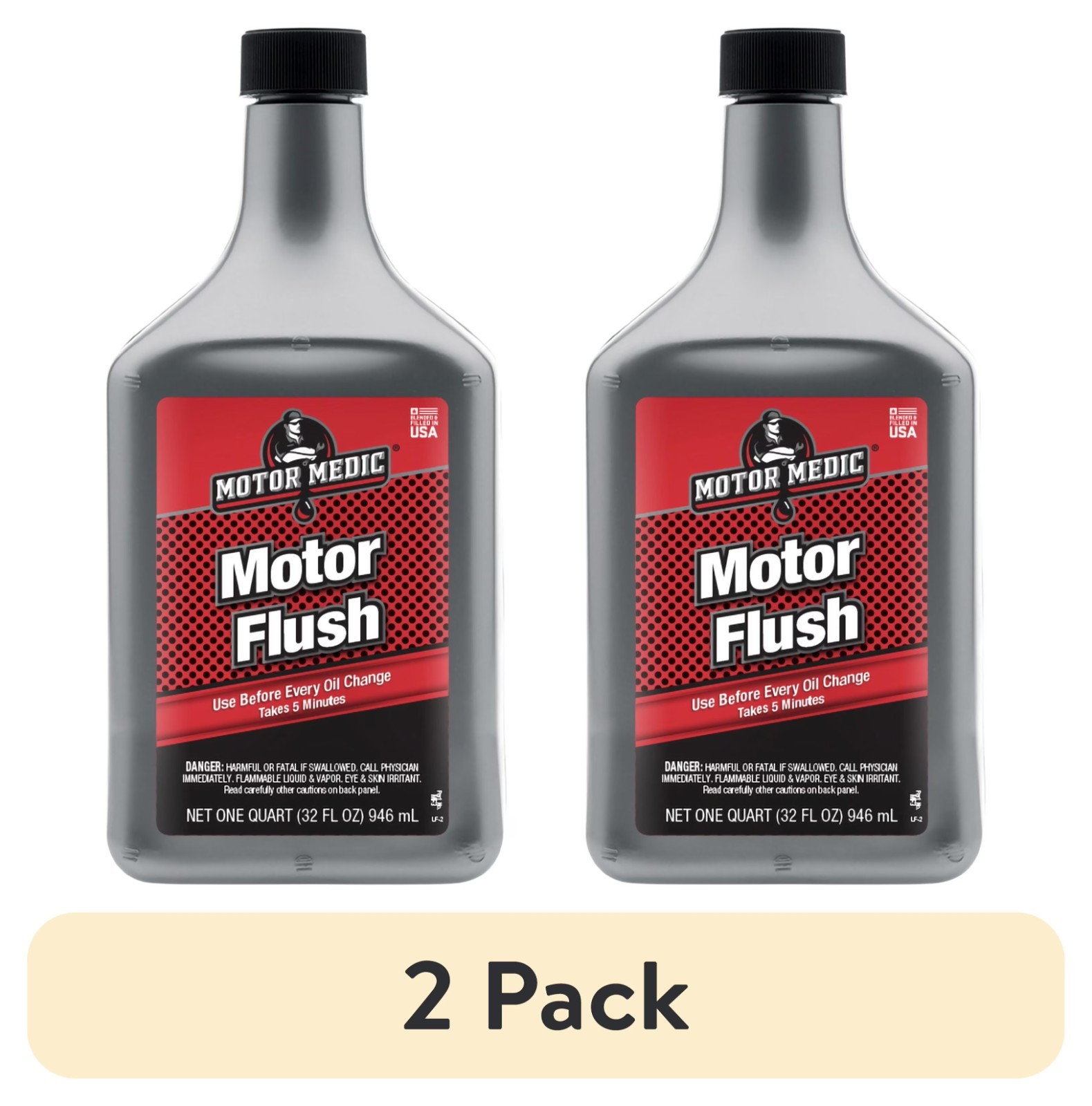 2 pack  Niteo Products Motor Medic Engine Flush , 32 fl oz – Cleans Cars, Trucks