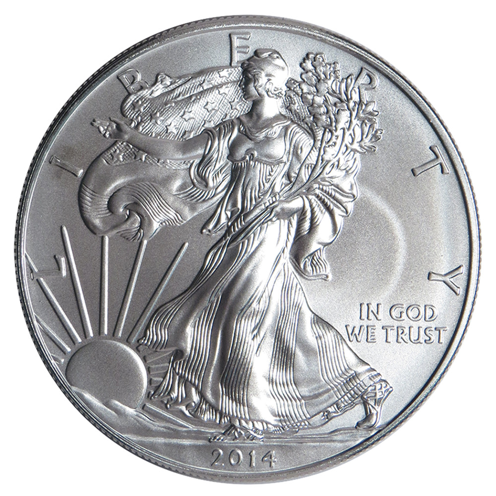 2014 $1 American Silver Eagle 1 oz Brilliant Uncirculated 2014 $1 American Silver Eagle 1 oz Brilliant Uncirculated