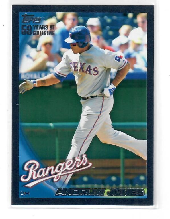 Andruw Jones #14/59    2010 Topps Black  Braves/Rangers