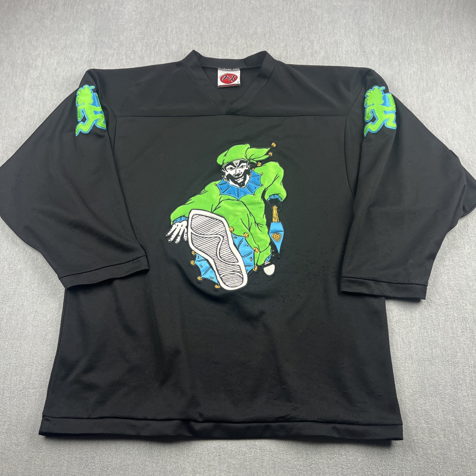 Vintage ICP Insane Clown Posse Shaggy 2 Dope Hockey Jersey Mens M Thrashed RARE