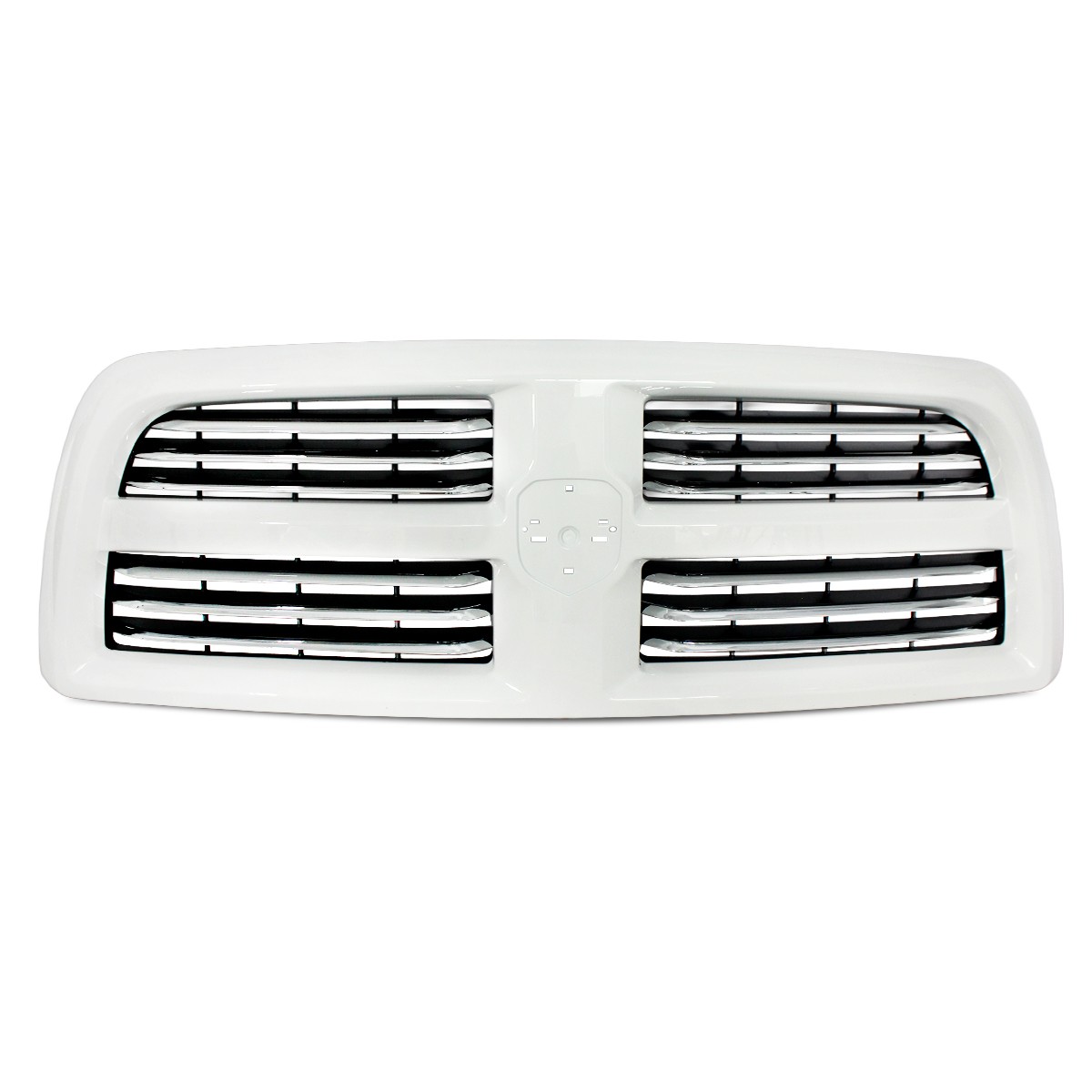 Bright White Grille Chrome Trim Black Base For RAM 2500 3500 2013-2018 Big Horn