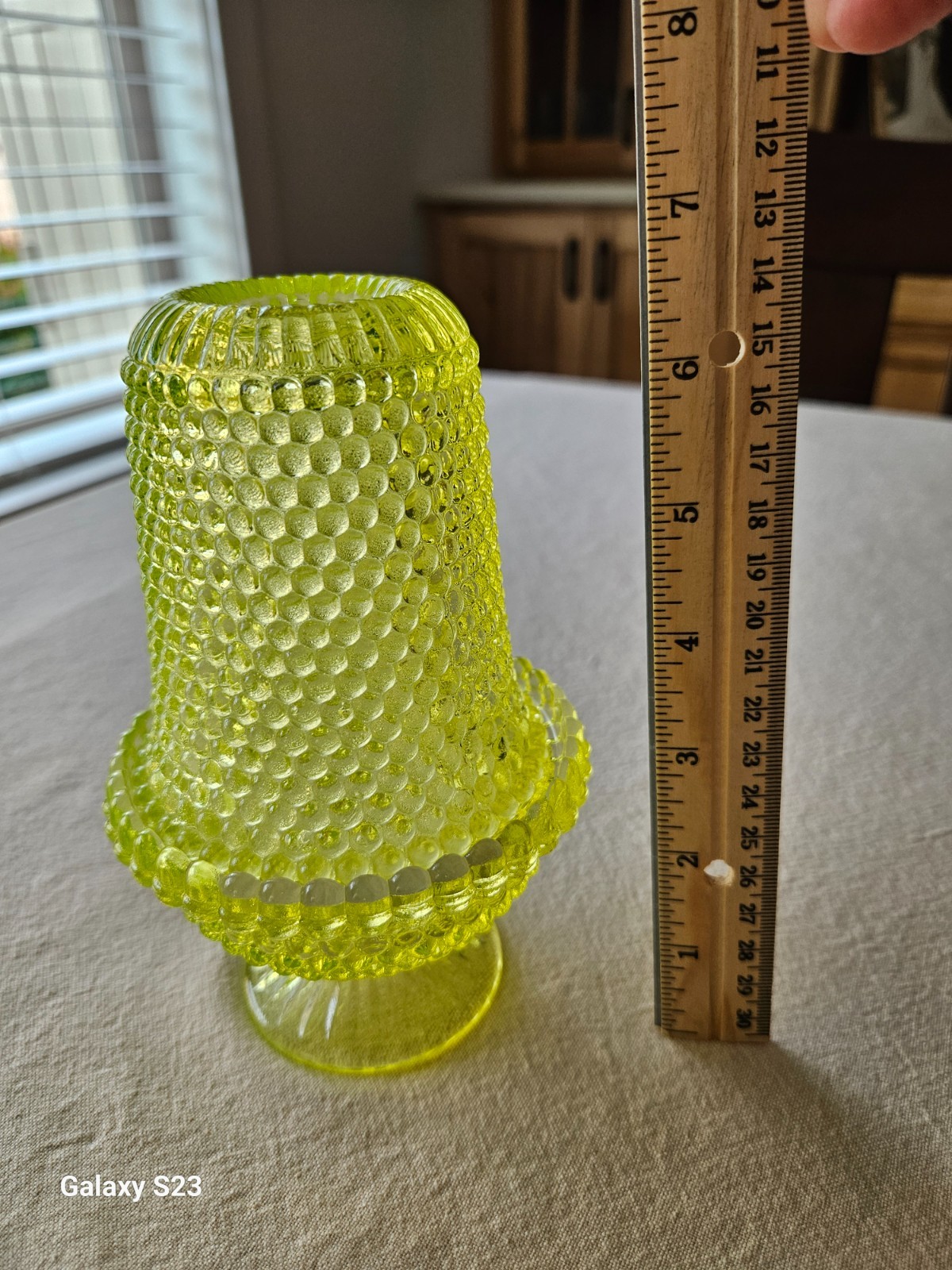 RARE VTG Duncan Miller / Brooke? Uranium 1000 Eye Fairy Lamp Light GLOWS -- EXC