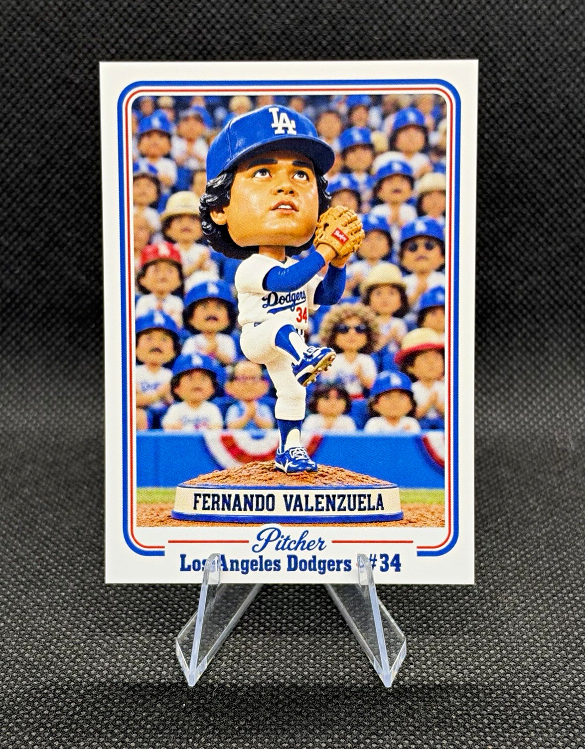 Fernando Valenzuela Bobblehead Style Custom ACEO Art Card LA Dodgers MLB ⚾️