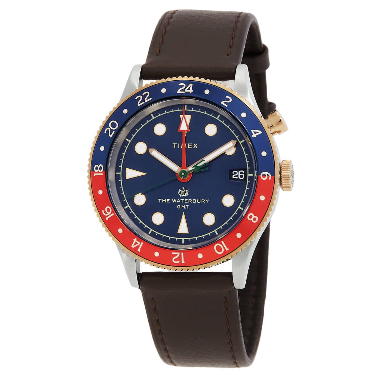 Timex Waterbury GMT Quartz Blue Dial Men's Watch TW2U90500