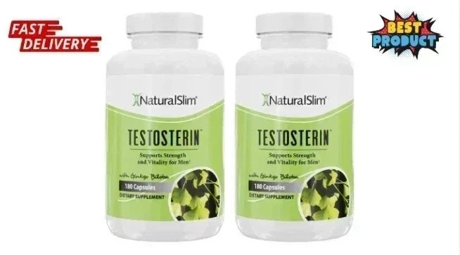 Natural Slim Testosterin Men\'s Multivitamins Booster 180 Capsules ( Pack of 2 ) Natural Slim Testosterin Men\'s Multivitamins Booster 180 Capsules ( Pack of 2 )