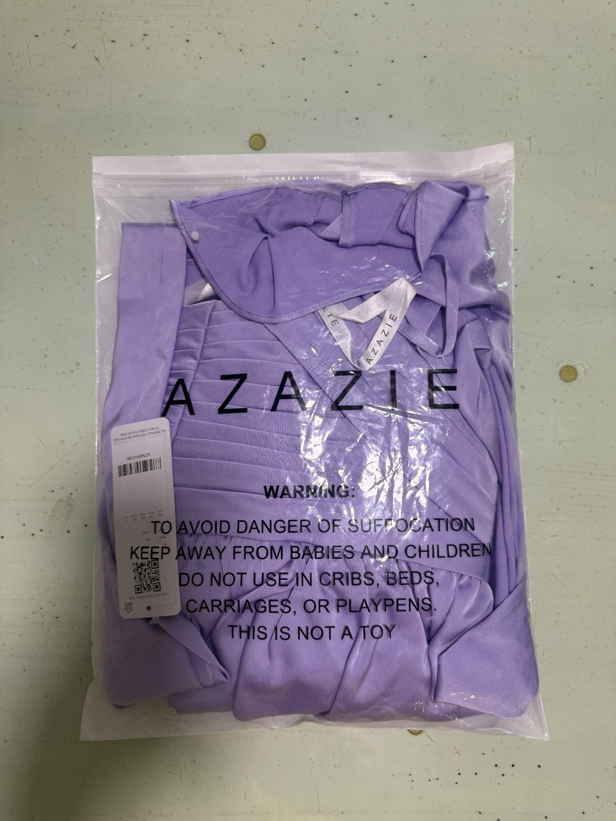Azazie Alia Lilac A16 Floor Length Bridesmaid Formal Dress NWT