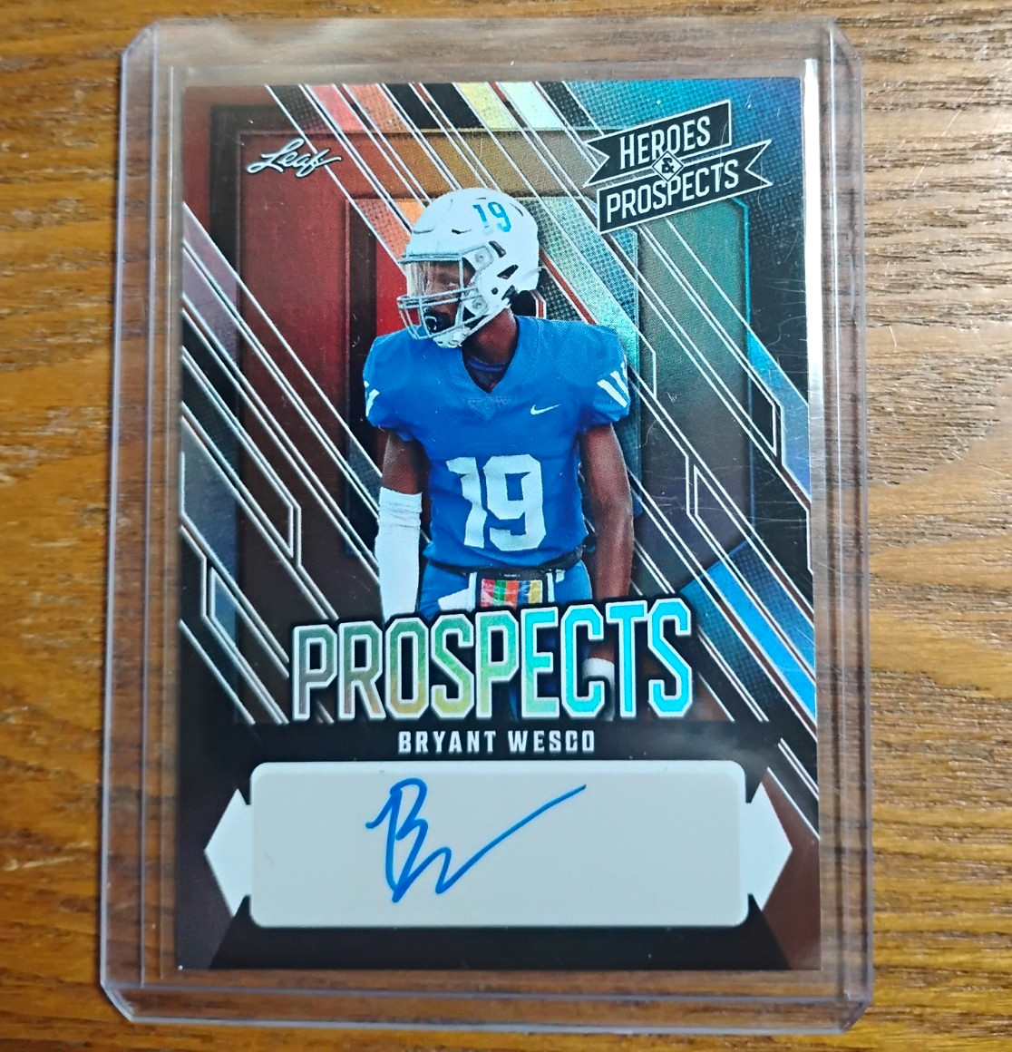 Leaf 2024 Heroes & Prospects Prospect Auto Bryant Wesco Jr. RC Bronze AP-BW1 /99 Leaf 2024 Heroes & Prospects Prospect Auto Bryant Wesco Jr. RC Bronze AP-BW1 /99