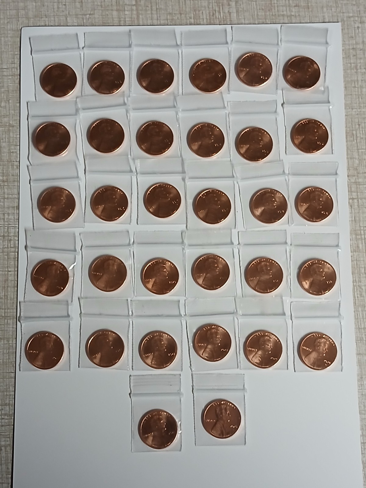 P&D Lincoln Shield Cent 32 Penny Set 2010-2025, Uncirculated US Penny P&D Lincoln Shield Cent 32 Penny Set 2010-2025, Uncirculated US Penny