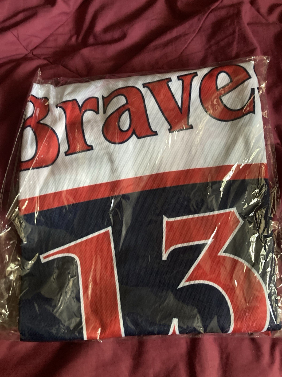 Atlanta Braves Ronald Acuna Jr. SGA Basketball Jersey XLarge