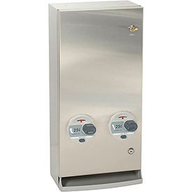Bobrick ClassicSeries 25 Cent Surface Mount Sanitary Vendor Sq. Edge Bobrick