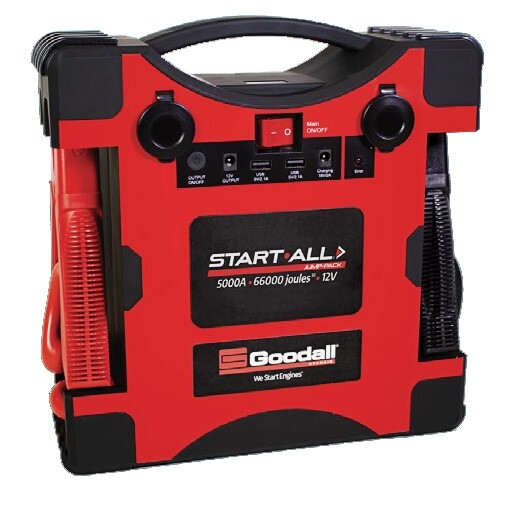 Goodall JP-12-5000 5000 Amp Lithium Ion Jumpstart Pack Goodall JP-12-5000 5000 Amp Lithium Ion Jumpstart Pack