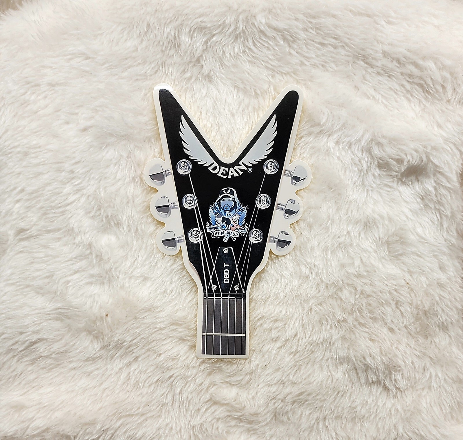 Dean Dimebag Darrell Headstock Sticker Pantera Damageplan Dean Dimebag Darrell Headstock Sticker Pantera Damageplan