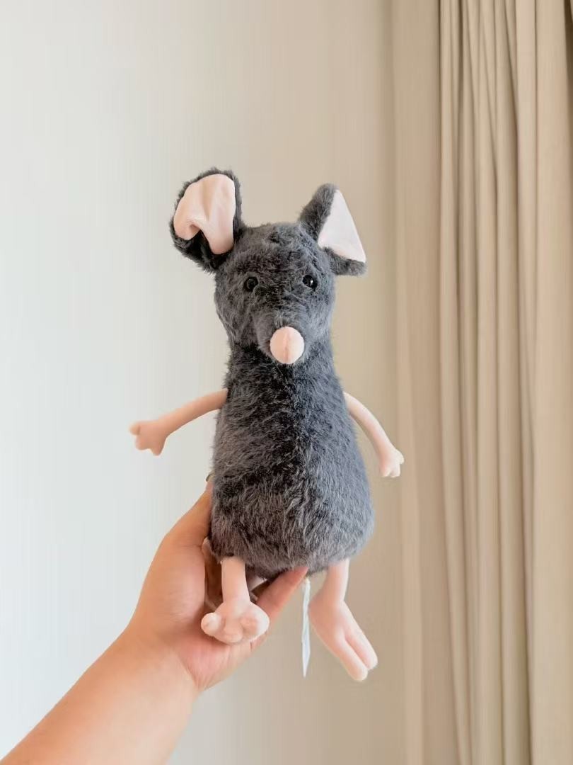 Jellycat Amuseable Fluffy Lachlan Sad Rat Plush Doll Birthday Gift Kids Toy New