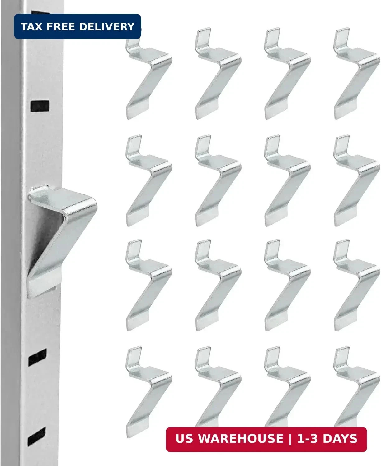 16 Pcs Metal Shelf Support Clips Compatible with Sandusky Metal Cabinet - Remova