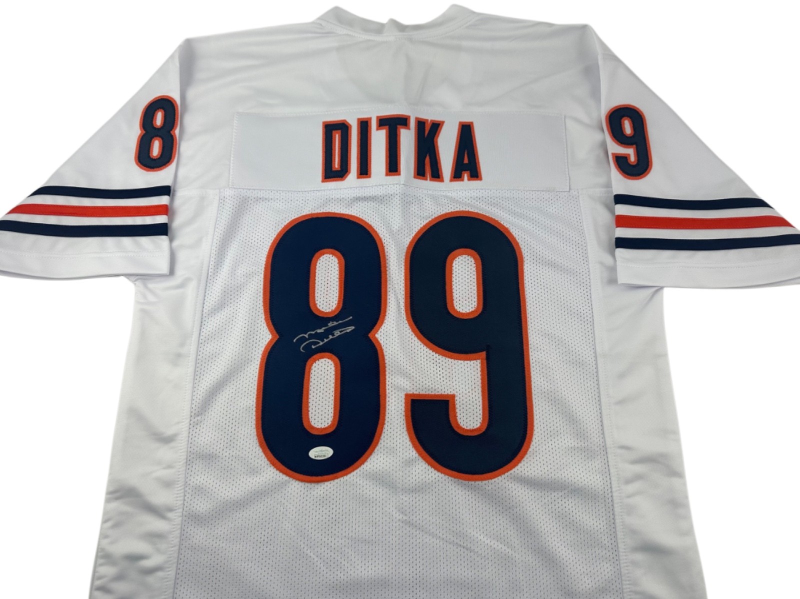 Mike Ditka Signed Autographed White Football Jersey JSA Chicago Bears Coach