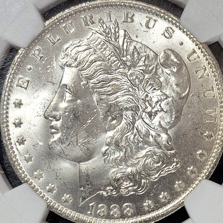 1888-O Morgan Silver Dollar NGC MS63 New Orleans Mint Certified $1 Coin