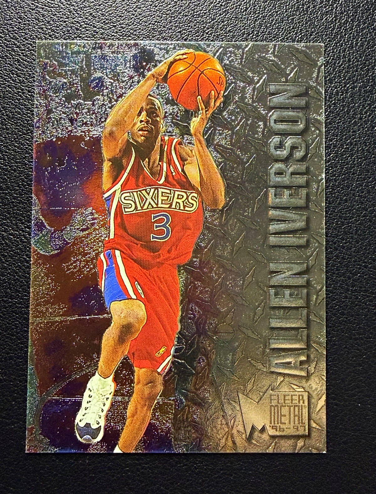 Fleer 1996-97 Fleer Metal - Allen Iverson Rookie #201 [Base] 76ers