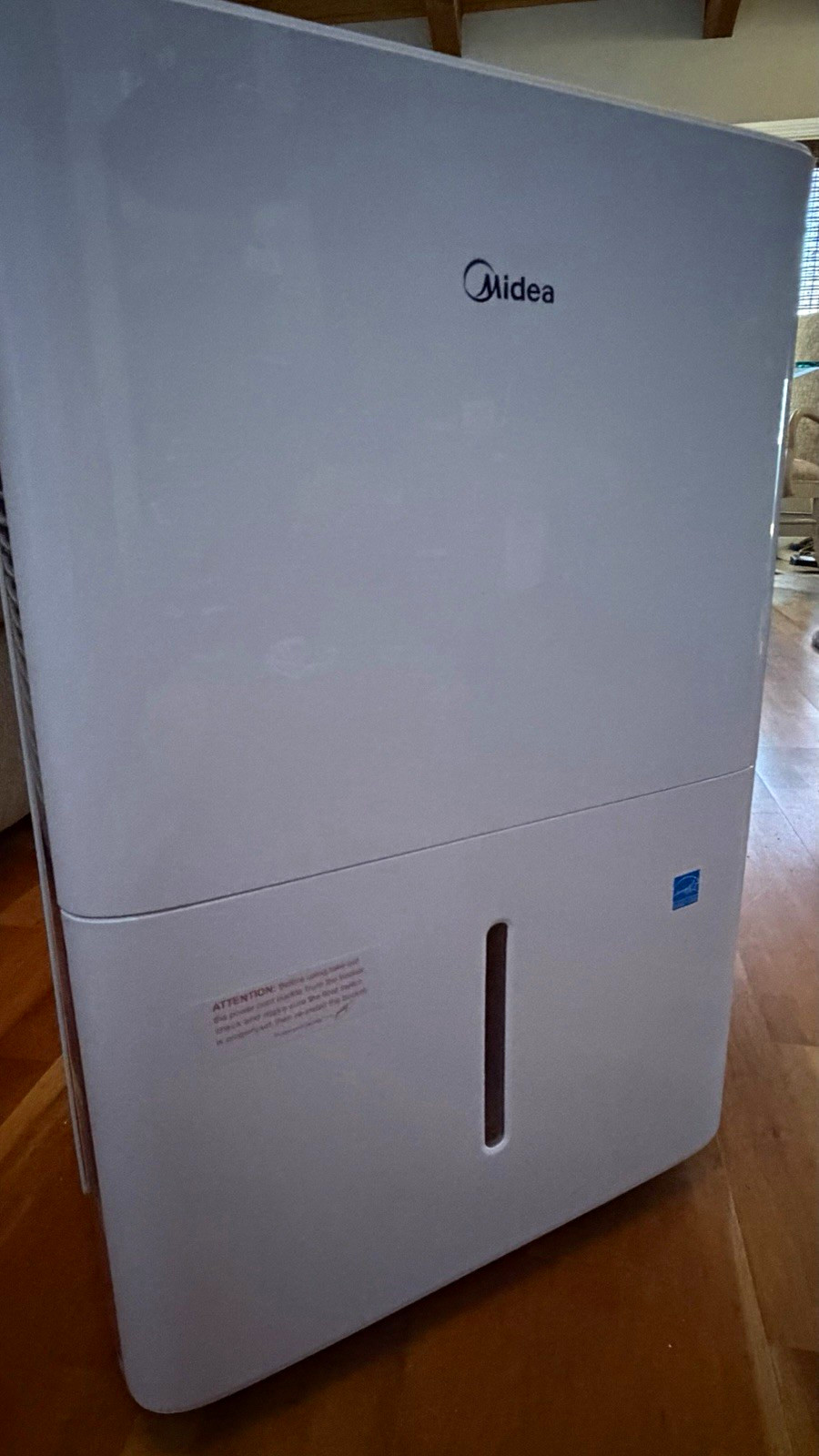 Midea MAD50C1AWS 50 Pint Dehumidifier, Energy Star, Digital Display, White