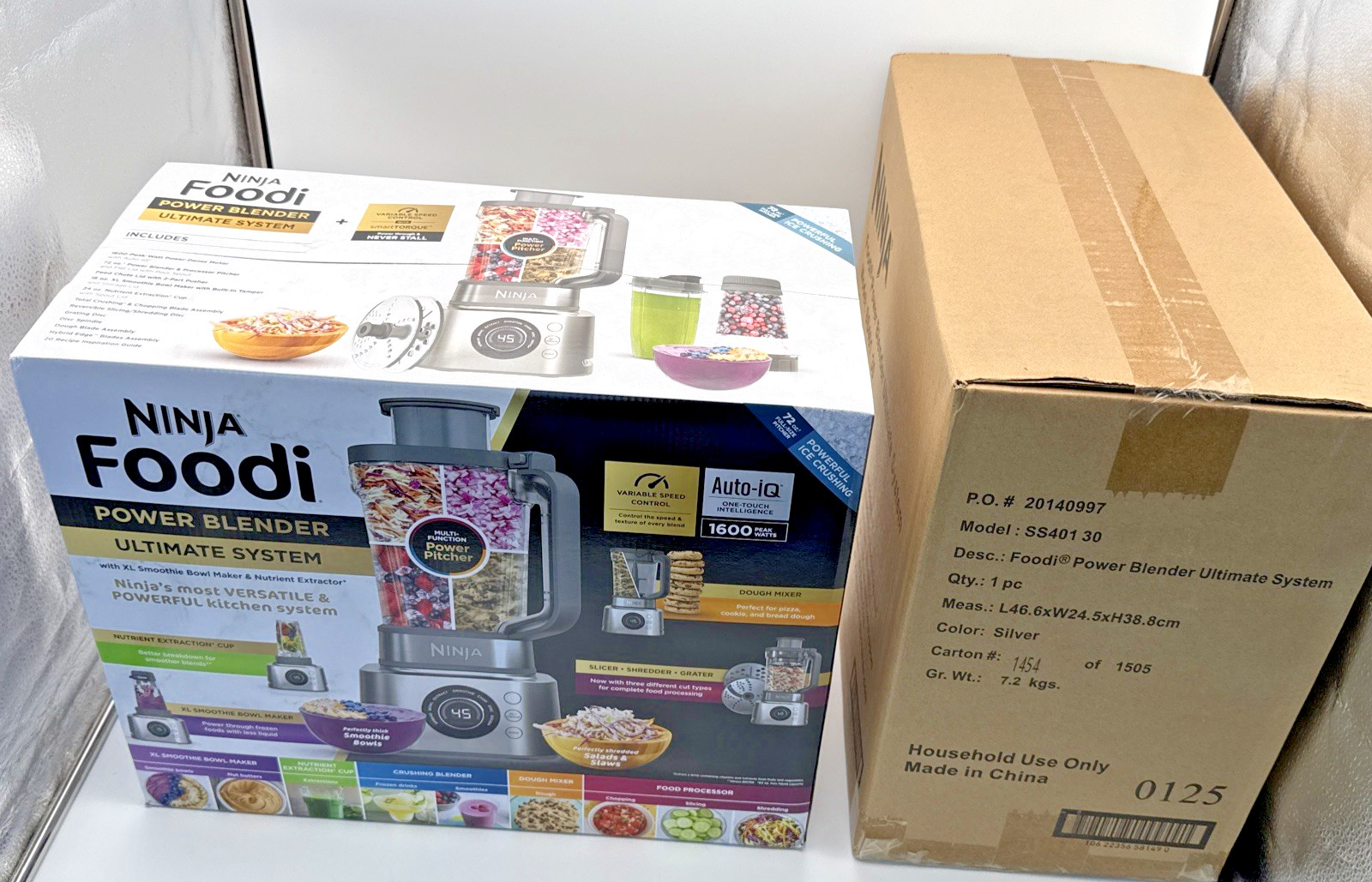 Ninja Foodi Power Blender Ultimate System with 72 oz SS401 (New Factory sealed) Ninja Foodi Power Blender Ultimate System with 72 oz SS401 (New Factory sealed)