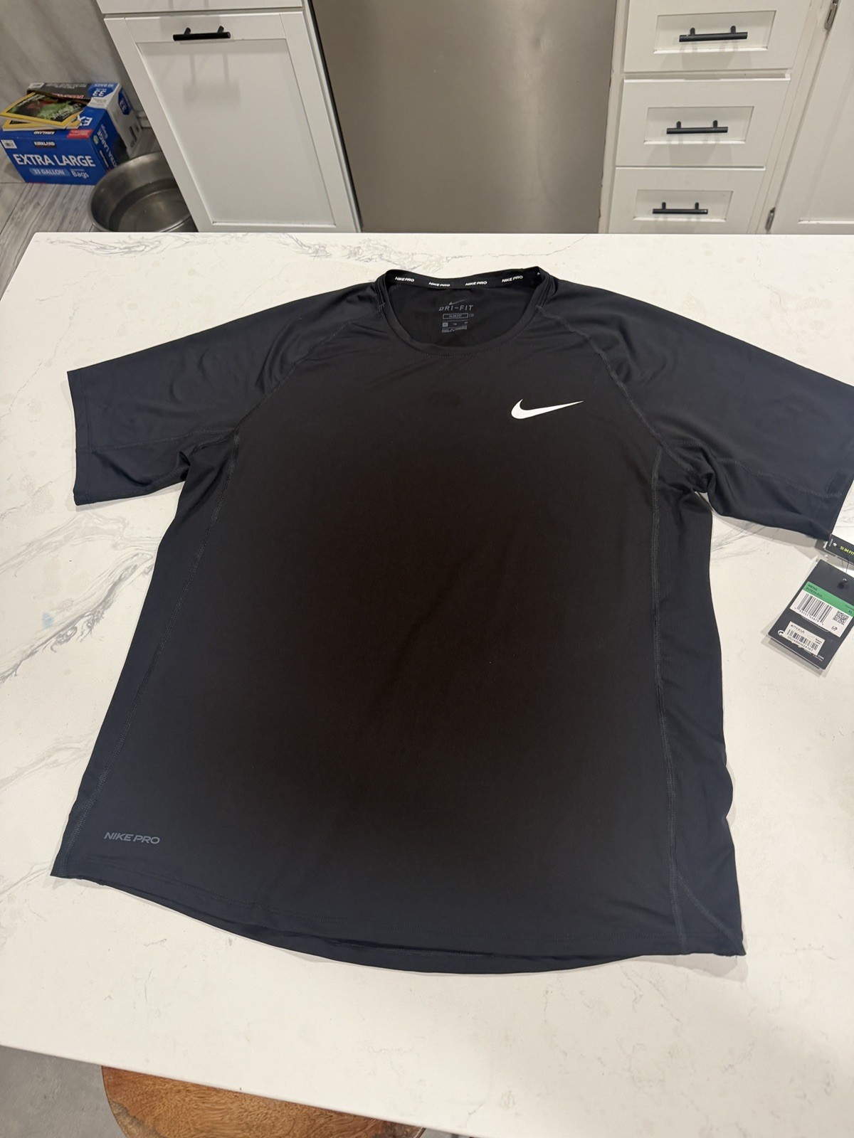 Nike Dri-FIT Running Short Sleeve Shirt Men XL Slim Fit Lightweight NEW With Tag