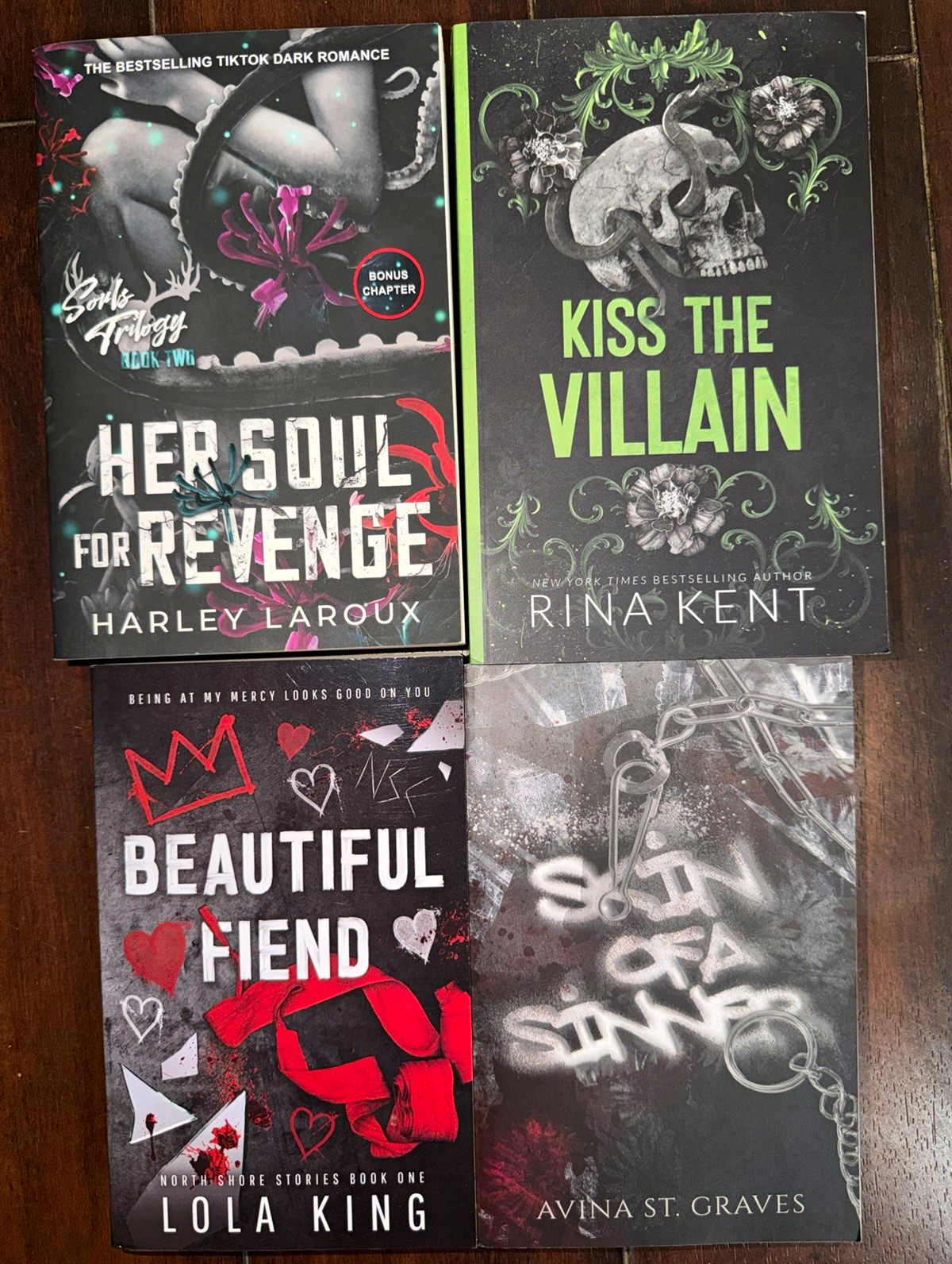 Harley Laroux Rina Kent Dark Romance Paperback book lot Harley Laroux Rina Kent Dark Romance Paperback book lot