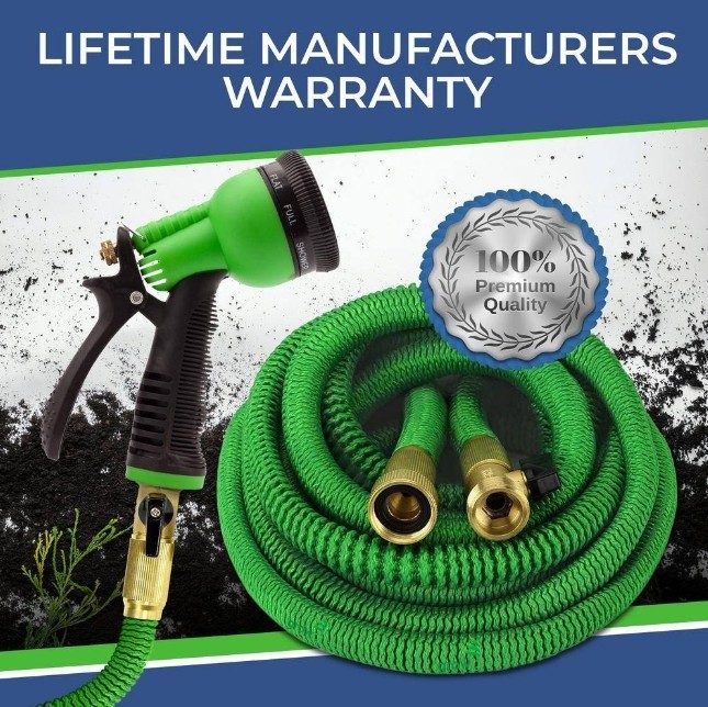50FT 75FT 4X Stronger Deluxe Heavy Duty Expandable Flexible Garden Water Hose 50FT 75FT 4X Stronger Deluxe Heavy Duty Expandable Flexible Garden Water Hose
