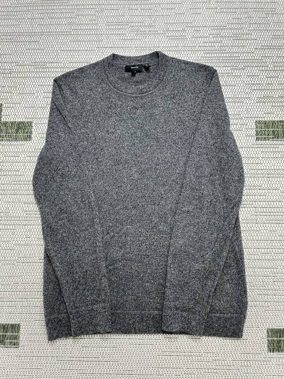 Theory Sweater Womens Small Gray Cashmere Knit Pullover 