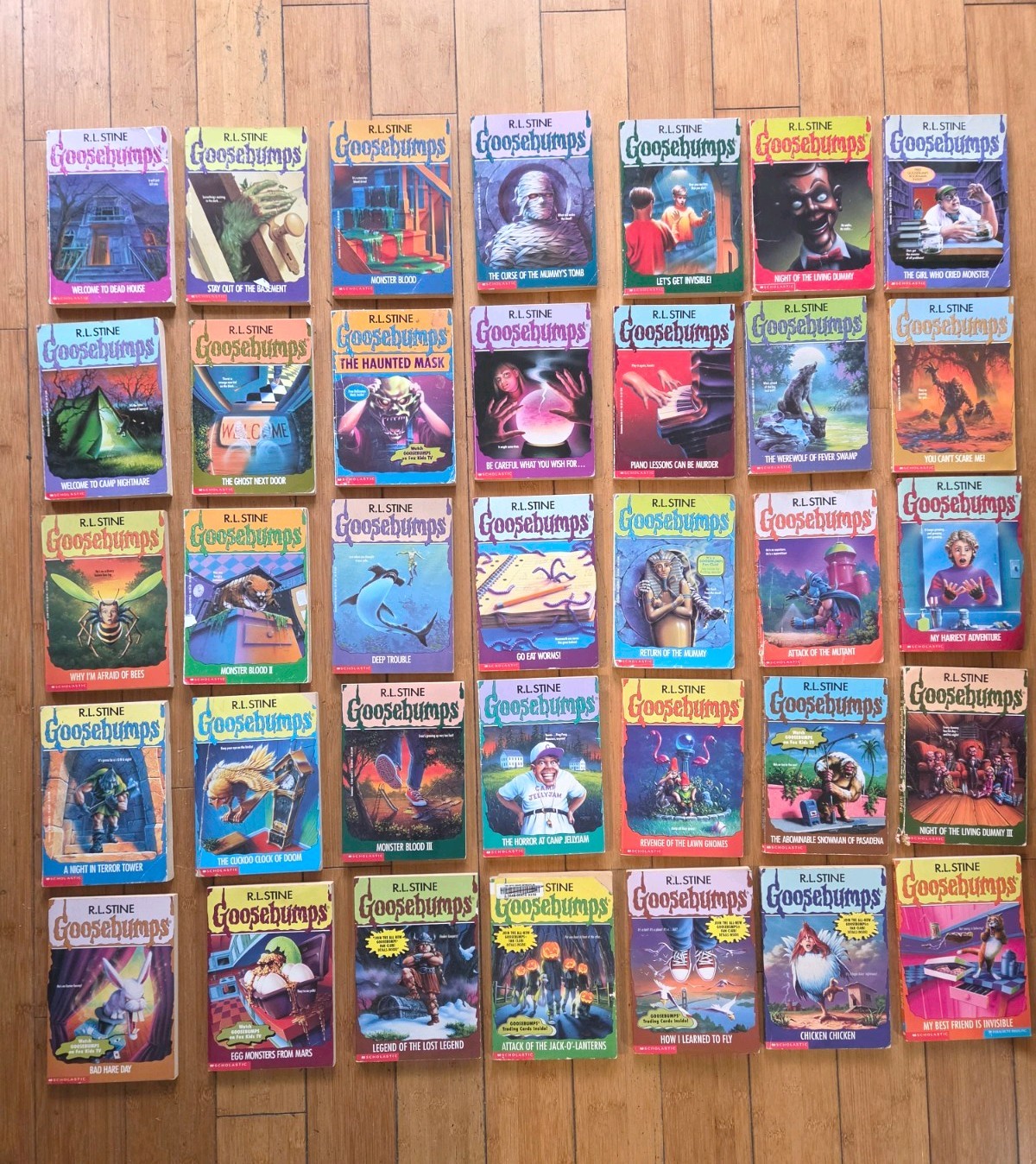 Huge Goosebumps Lot: 35 Vintage Books ALL First Editions, 6 True First Printings