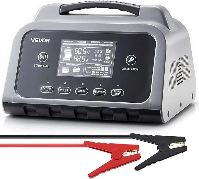 Adjustable Battery Charger 12V 24V 36V 48V 60V 72V Smart LCD Display