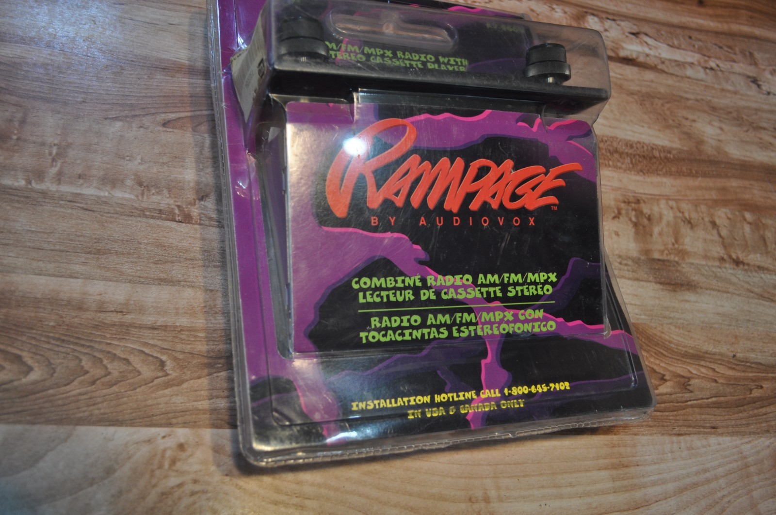 Vintage Rampage Audiovox AV-3000 AM FM Stereo Cassette Player New Sealed Vintage Rampage Audiovox AV-3000 AM FM Stereo Cassette Player New Sealed