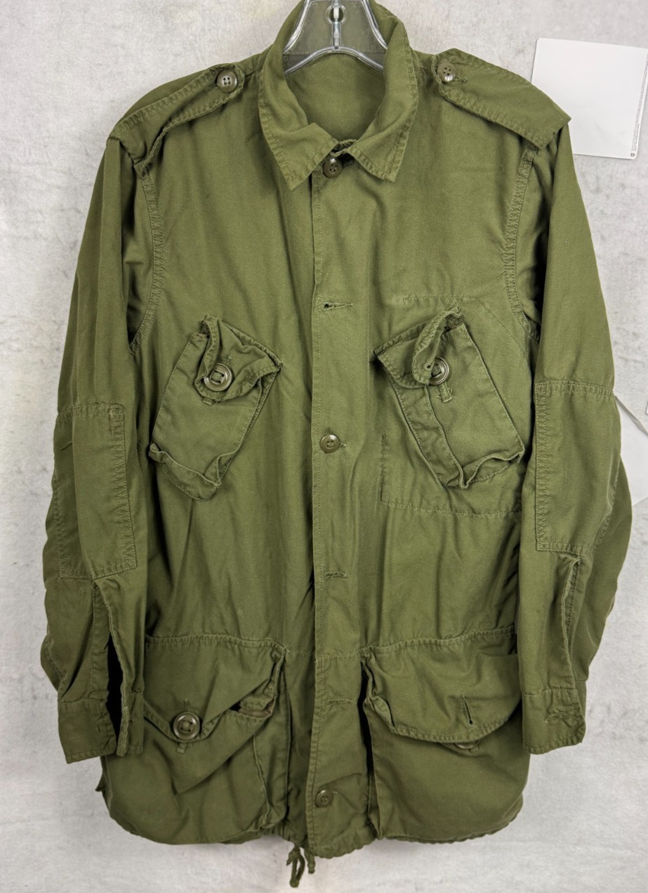 Vintage 1971 Federal Pants Inc Military GS Combat Coat Jacket Shirt Mens 7 SMALL
