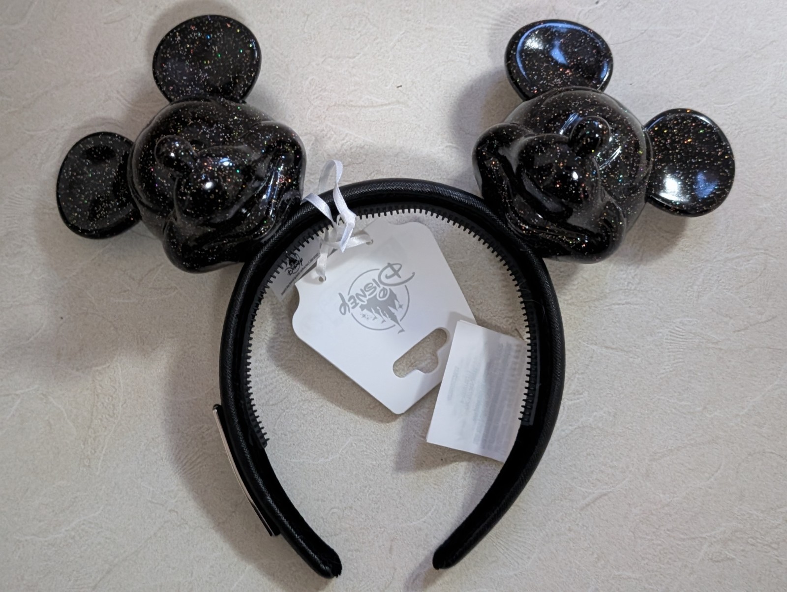 Disney Parks Loungefly Black Shimmer Mickey Heads Ears Headband New Disney Parks Loungefly Black Shimmer Mickey Heads Ears Headband New