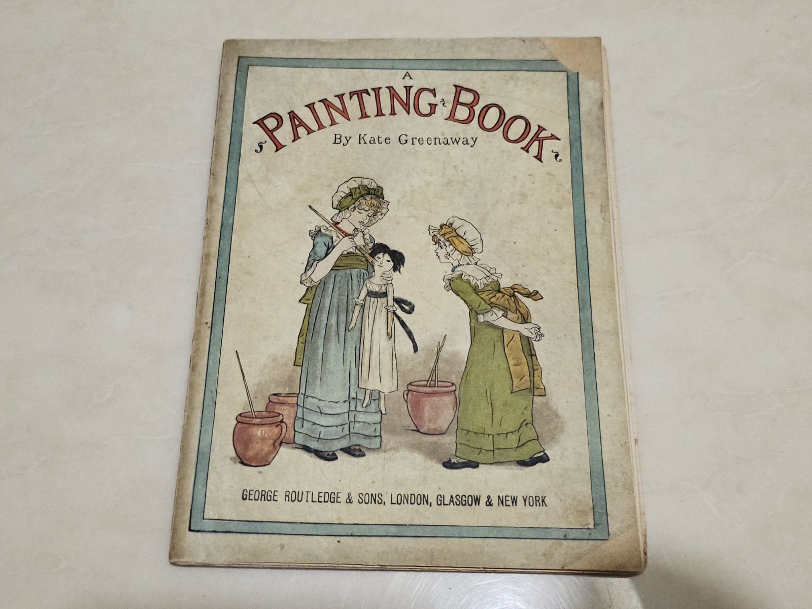 c1884 A Painting Book by Kate Greenaway - 1st edition Antique Book c1884 A Painting Book by Kate Greenaway - 1st edition Antique Book