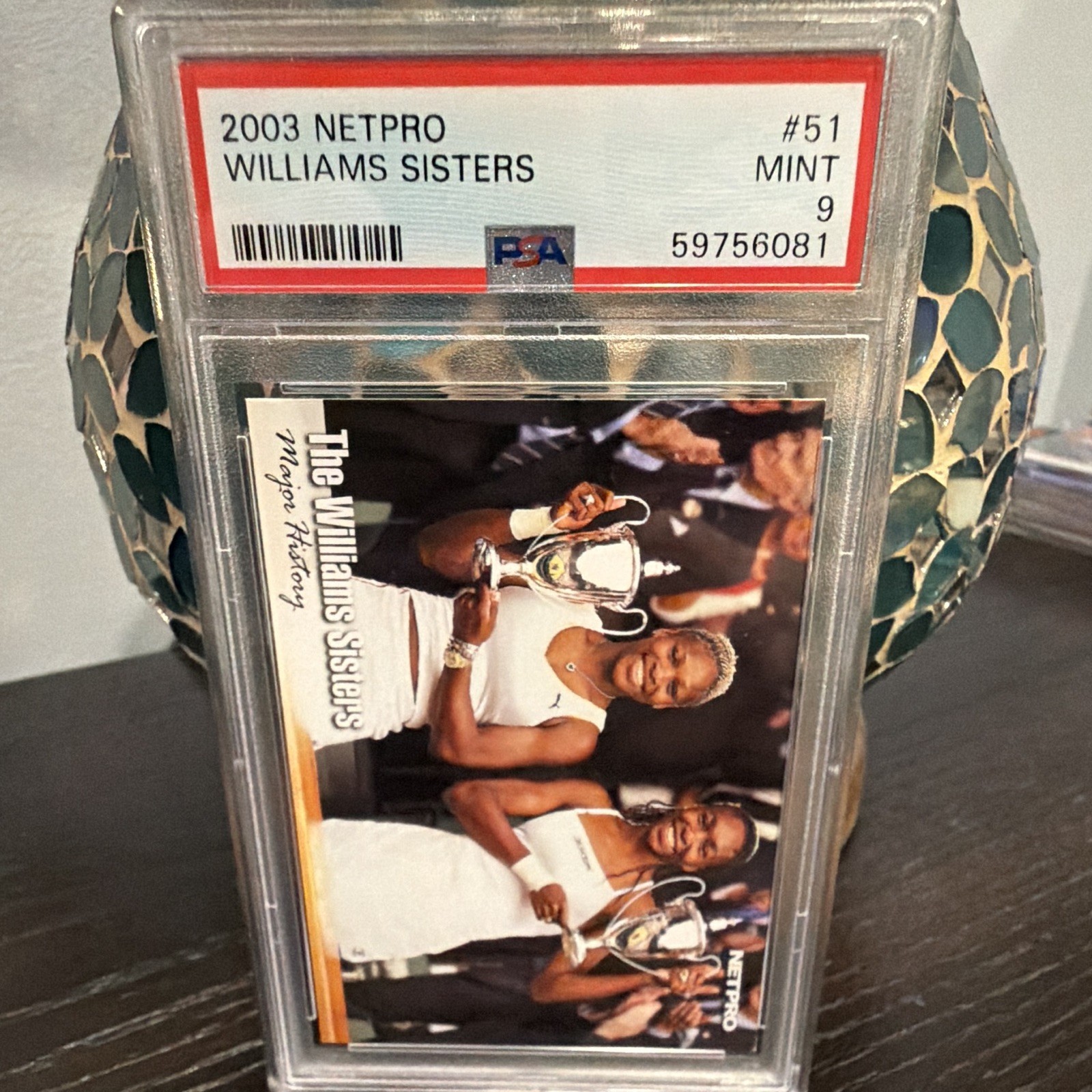 NetPro 2003 Serena Williams Venus Williams RC Rookie Graded Base #51 Tennis NetPro 2003 Serena Williams Venus Williams RC Rookie Graded Base #51 Tennis