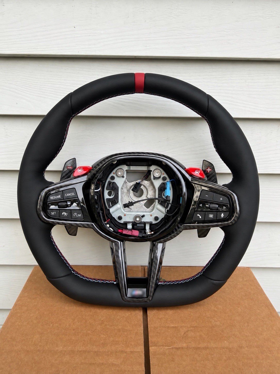 Forged Carbon for BMW G20 G22 G30 G80 G82 Heated Steering Wheel Paddle Shifter