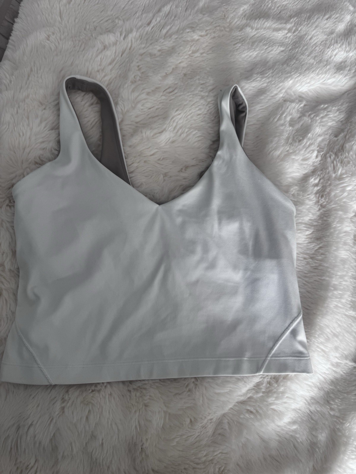 Lululemon Women’s Longline Sports Bra Tank Tops Size 8 Black & White Bundle