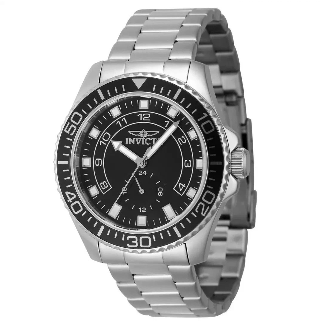 NEW Invicta Pro Diver Command 44mm Silver & Black Dial Mens Watch 47125 NEW Invicta Pro Diver Command 44mm Silver & Black Dial Mens Watch 47125