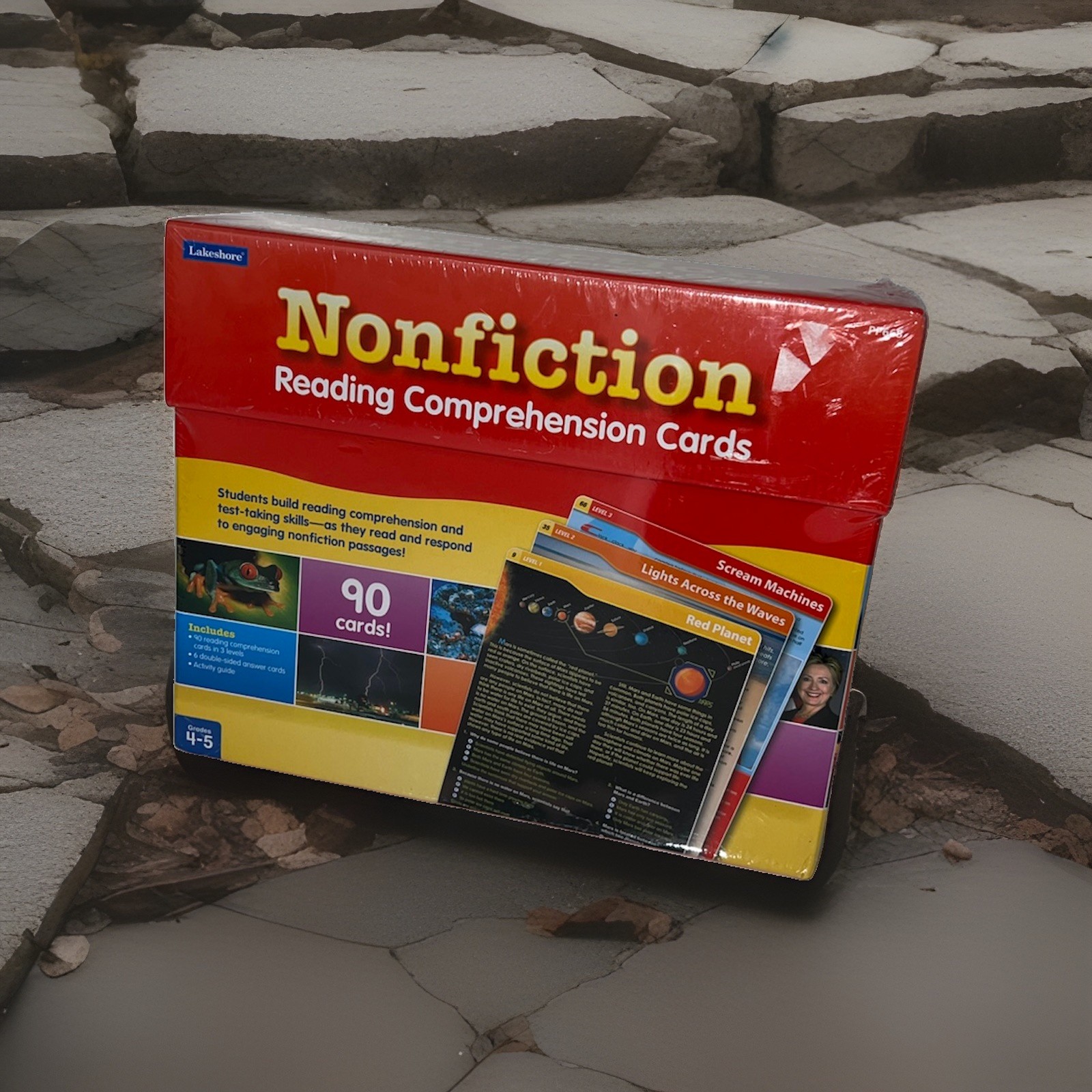 Lakeshore Nonfiction Reading Comprehension Cards Grades 4-5 Homeschool(5/#0)