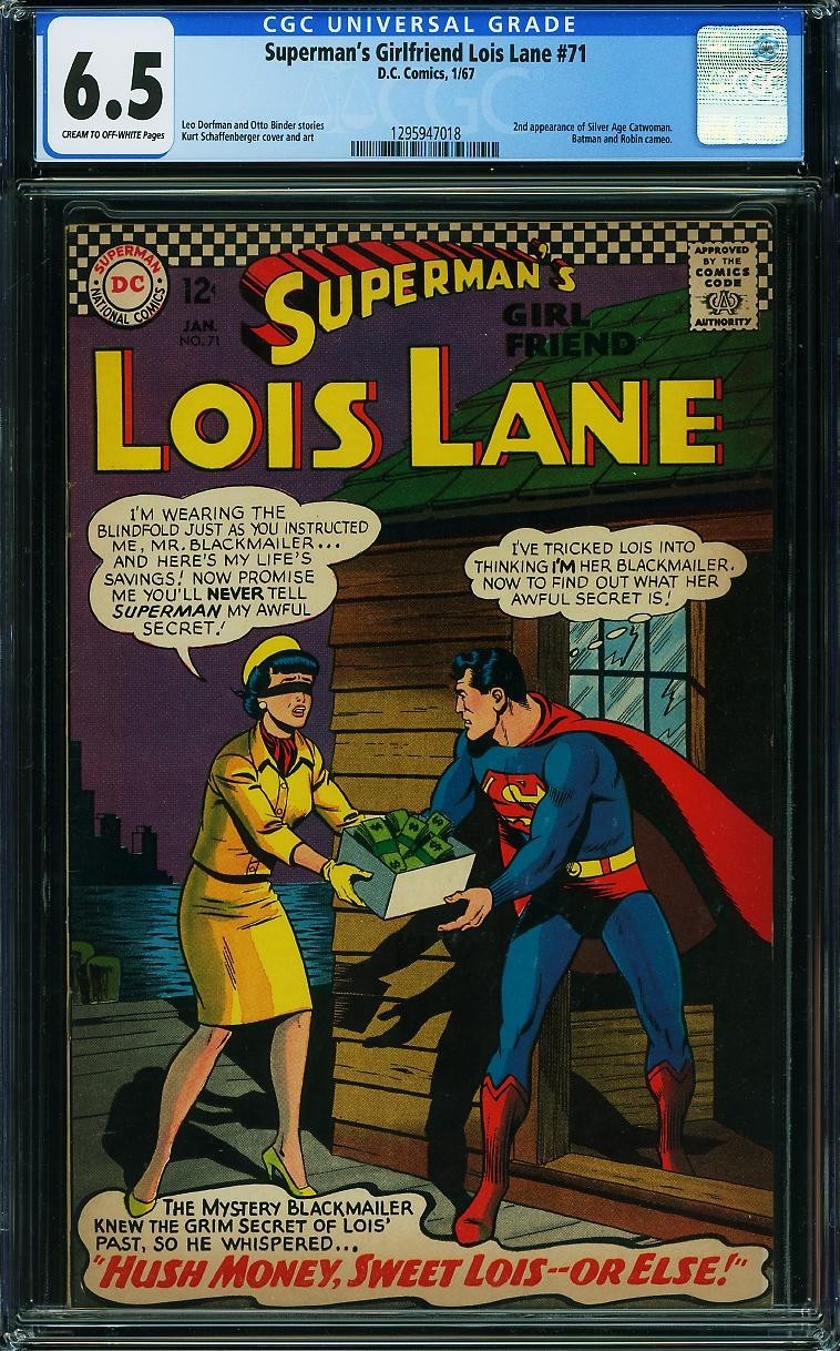 Superman's Girlfriend Lois Lane #71 CGC 6.5 1967 DC (2nd Silver Age Catwoman) Superman's Girlfriend Lois Lane #71 CGC 6.5 1967 DC (2nd Silver Age Catwoman)
