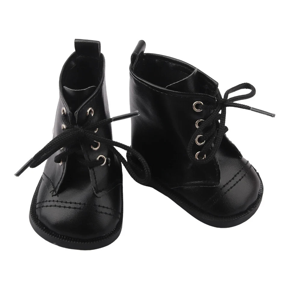 Tie boots made for 18\'\' American girl doll outfit shoes