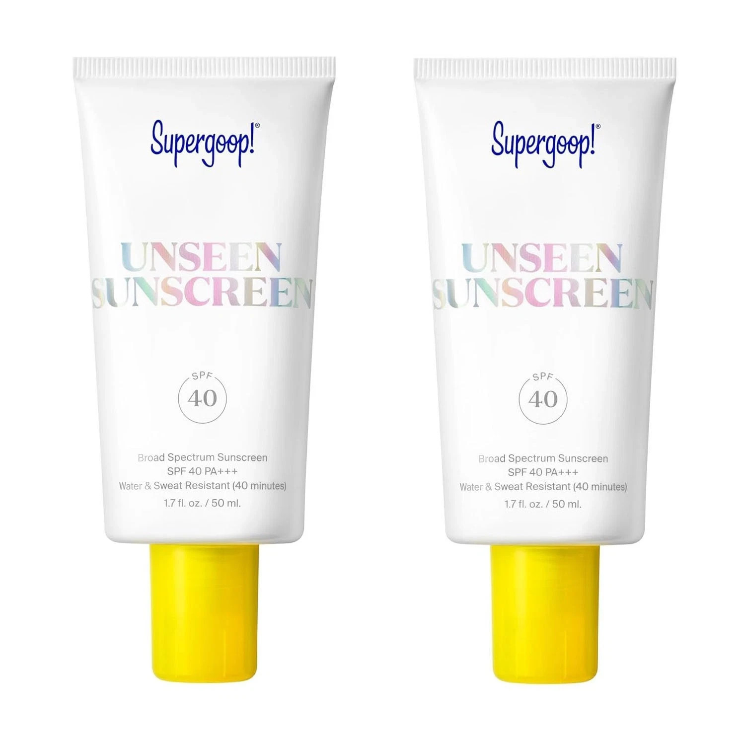 2PACK Supergoop Unseen Sunscreen - SPF 40-1.7 fl oz - EXP:10/26 2PACK Supergoop Unseen Sunscreen - SPF 40-1.7 fl oz - EXP:10/26