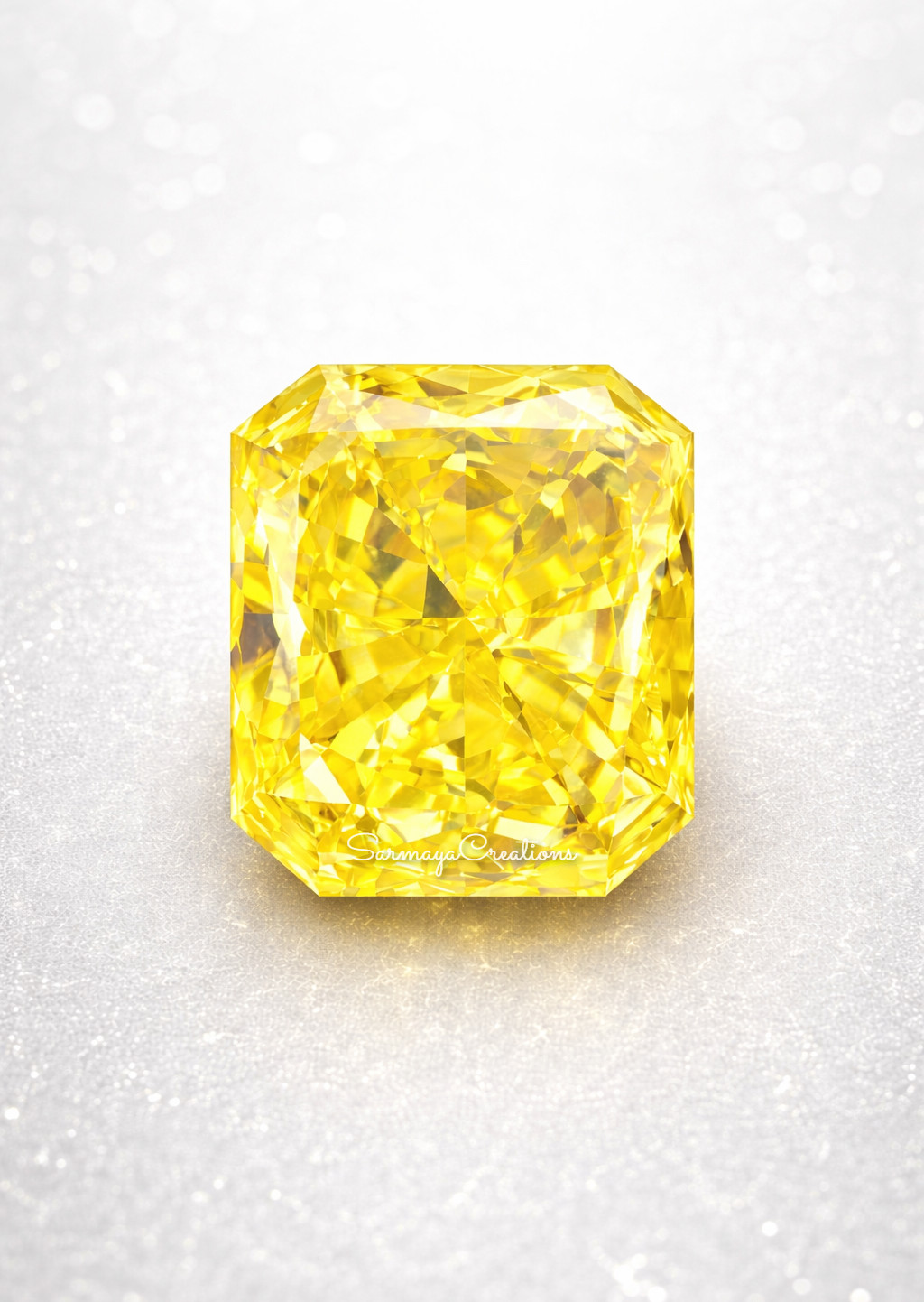 3.5 Ct Yellow Radiant Cut Lab Created Diamond VVS1 High Clarity stone jewelry 3.5 Ct Yellow Radiant Cut Lab Created Diamond VVS1 High Clarity stone jewelry