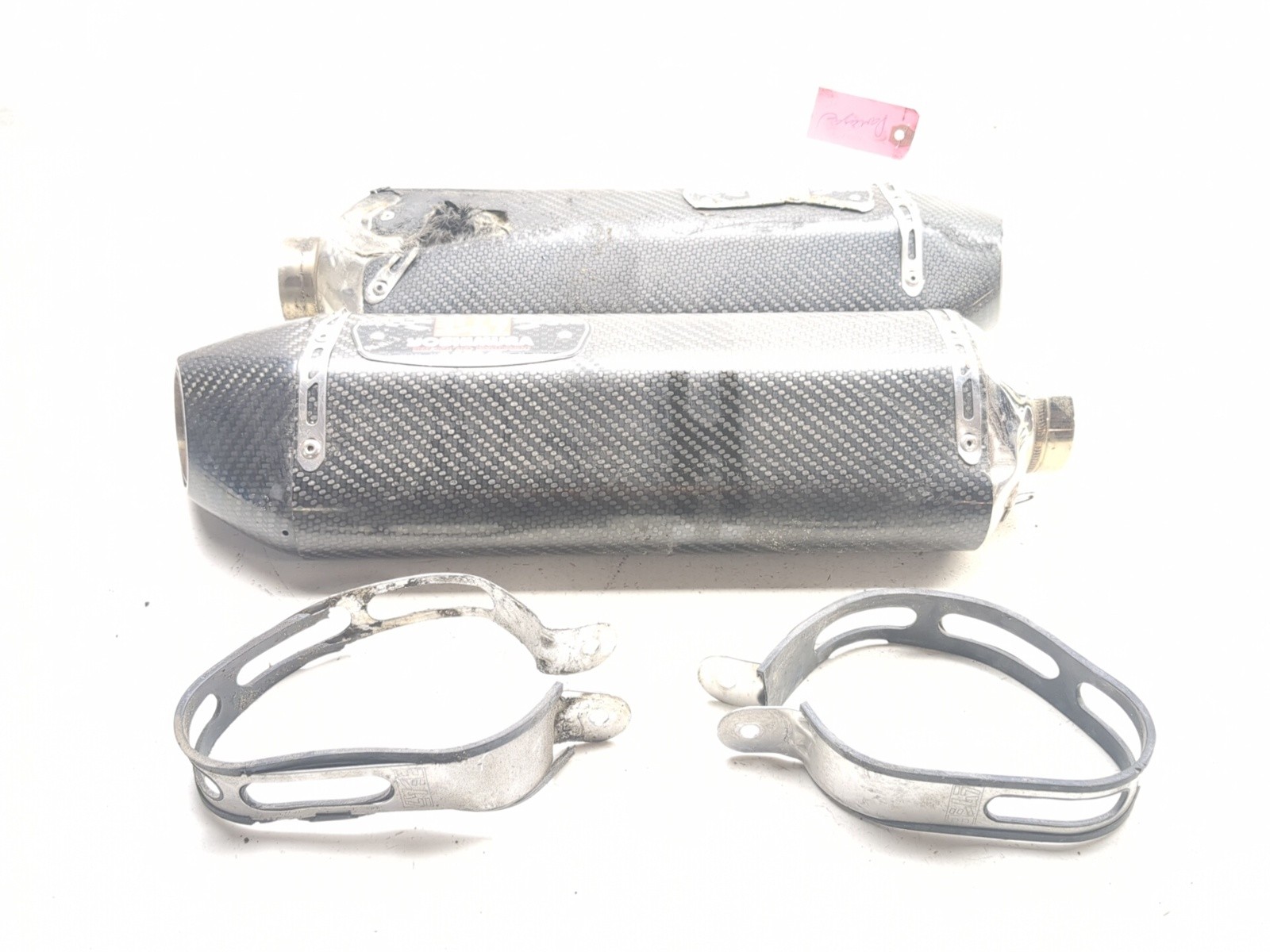 08-20 Suzuki Hayabusa GSX1300R Rear Yoshimura Signature Exhaust Slip On Cans Set
