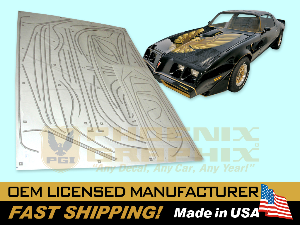 1976 1977 1978 Firebird Trans Am Special Edition Bandit formed Stripes Only Kit