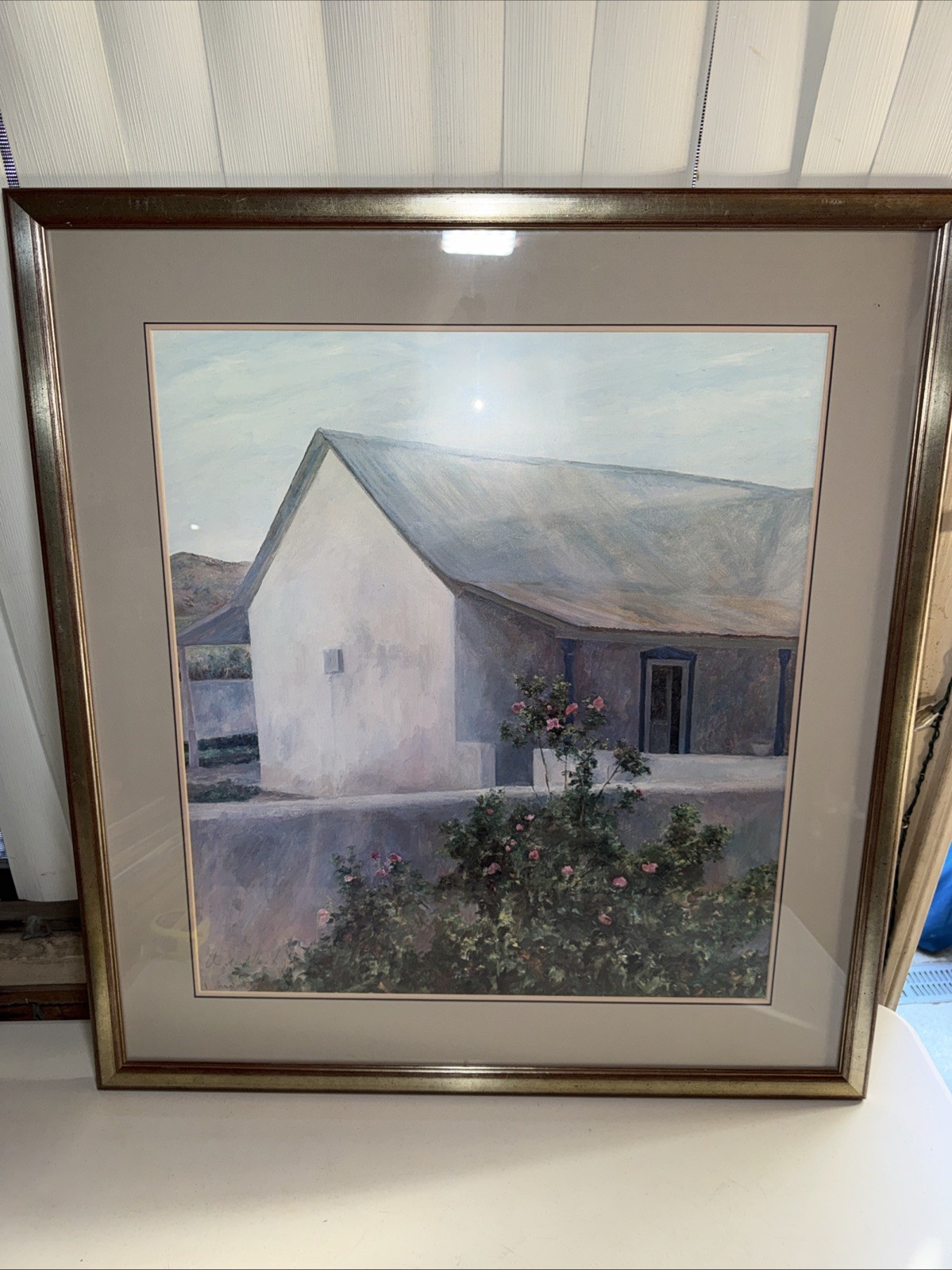 Michael Hurd Signed Art Print Annie\'s House Custom Framed Santa Barbara Gallery