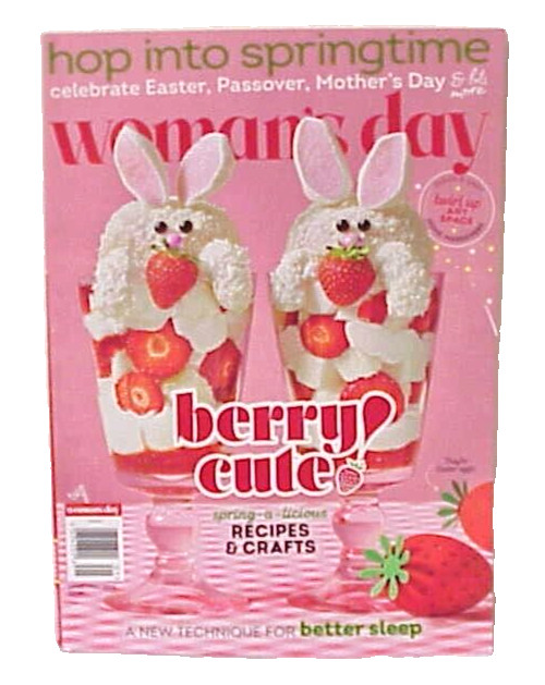 NEW WOMAN'S DAY HOP INTO SPRINGTIME APRIL/ MAY 2024 MAGAZINE HEARST BERRY CUTE