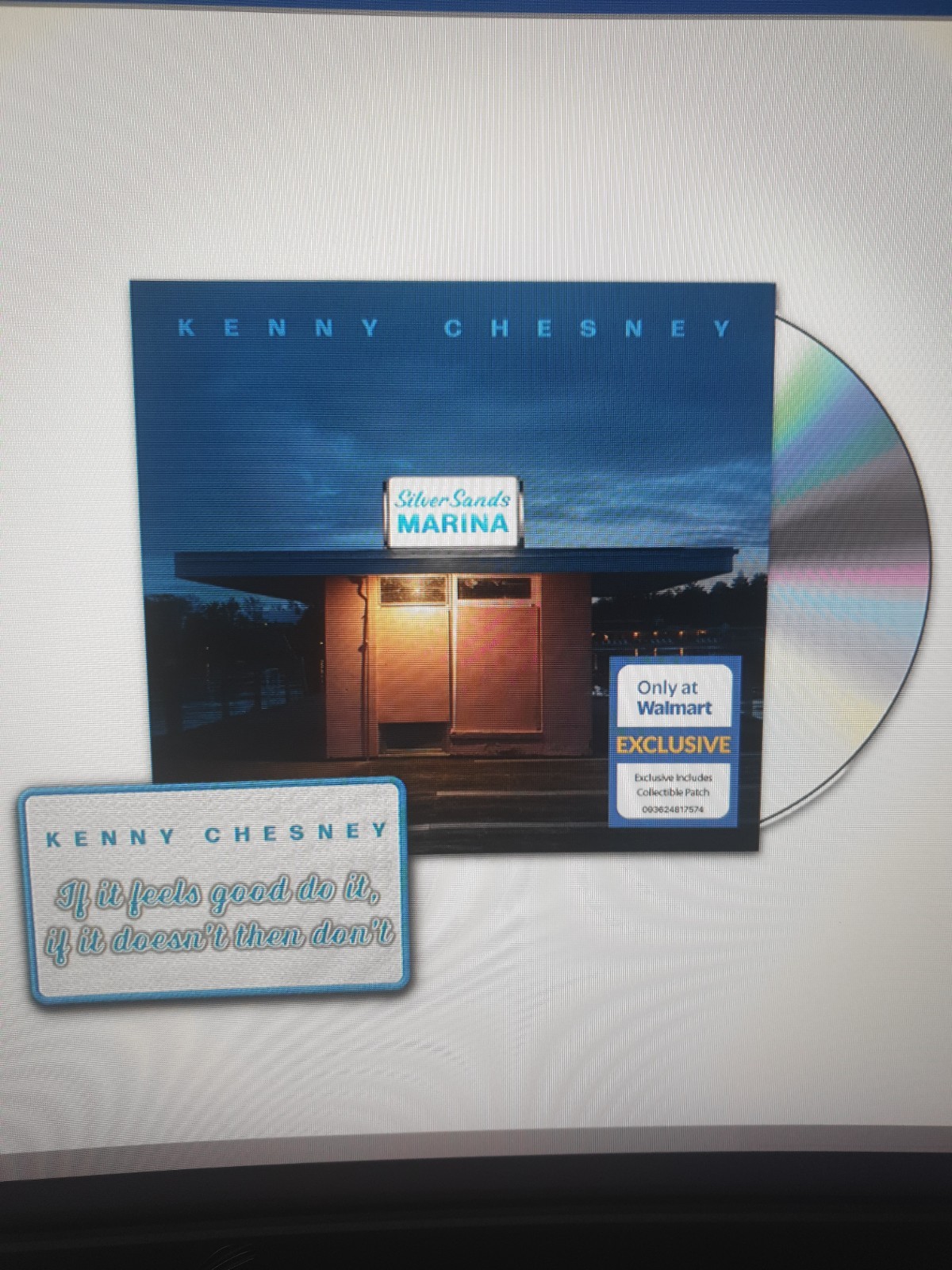Kenny Chesney - Silver Sands Marina Limited Exclusive CD + Patch